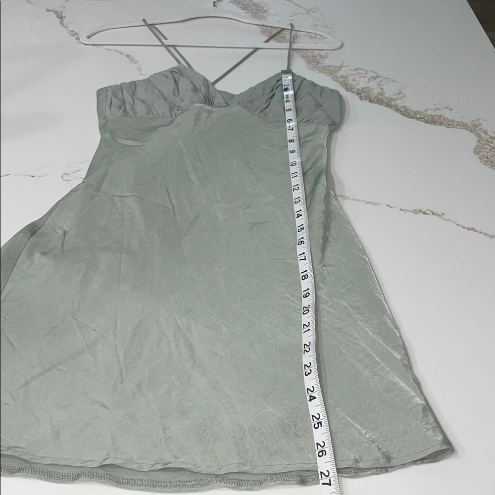 Princess Polly Sage Green Mini Slip Dress - Picture 6 of 6